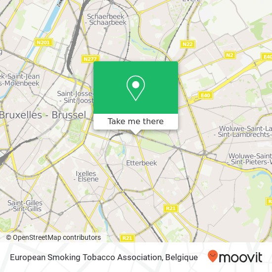 European Smoking Tobacco Association kaart