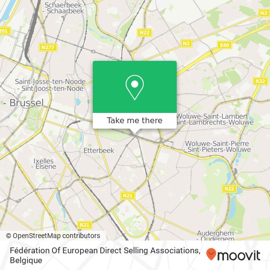 Fédération Of European Direct Selling Associations kaart