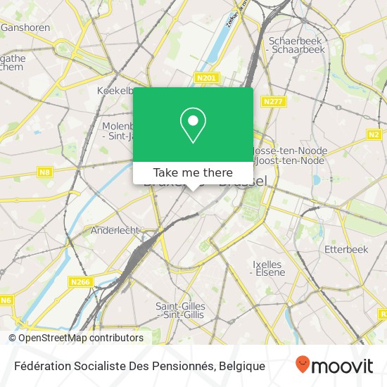 Fédération Socialiste Des Pensionnés kaart
