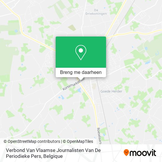 Verbond Van Vlaamse Journalisten Van De Periodieke Pers kaart