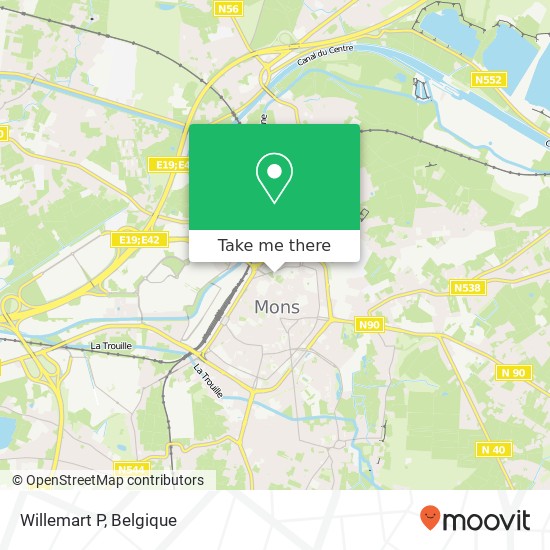 Willemart P kaart