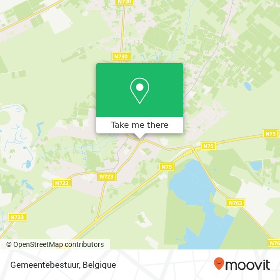 Gemeentebestuur kaart