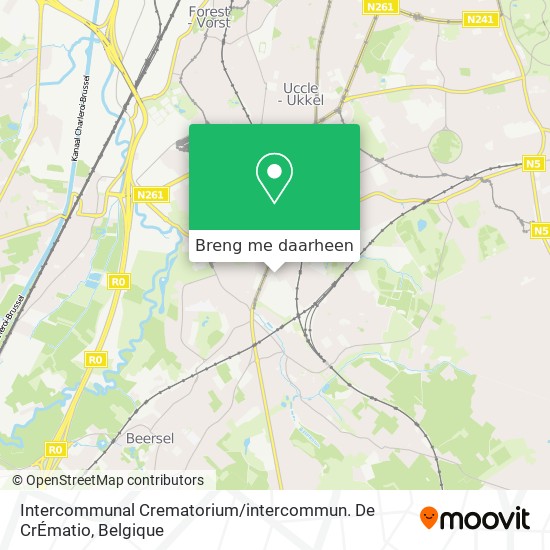 Intercommunal Crematorium / intercommun. De CrÉmatio kaart