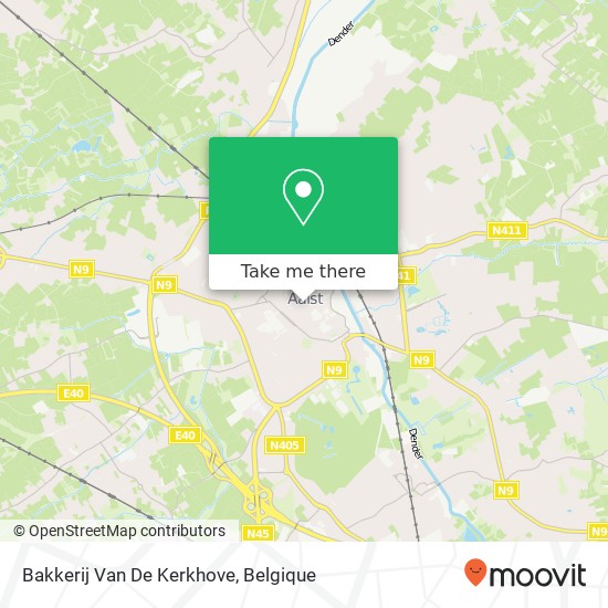 Bakkerij Van De Kerkhove kaart