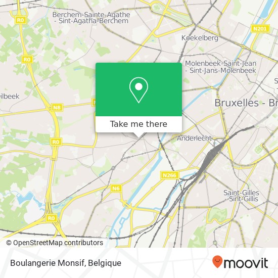 Boulangerie Monsif kaart