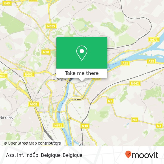 Ass. Inf. IndÉp. Belgique kaart