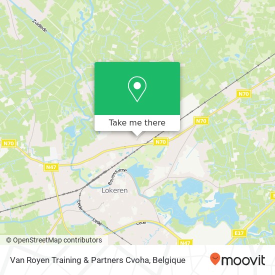 Van Royen Training & Partners Cvoha kaart