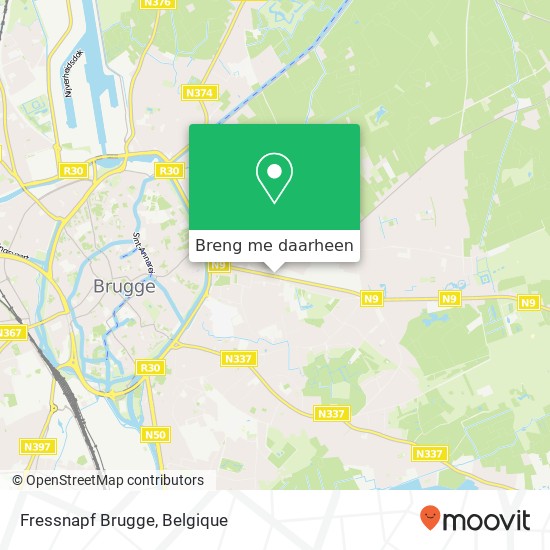 Fressnapf Brugge kaart