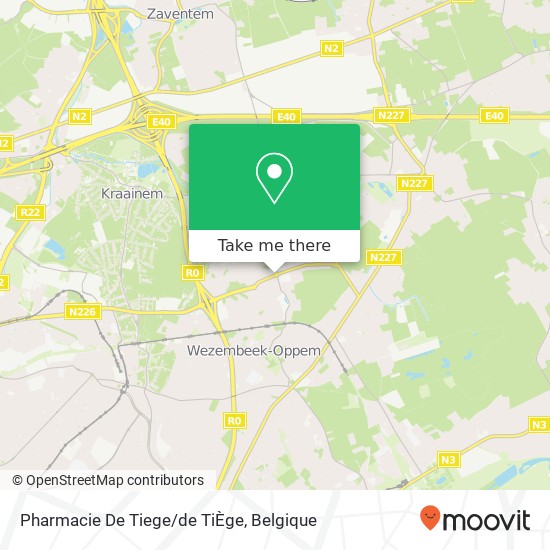 Pharmacie De Tiege/de TiÈge kaart
