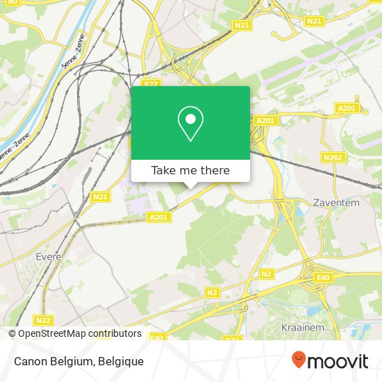 Canon Belgium kaart