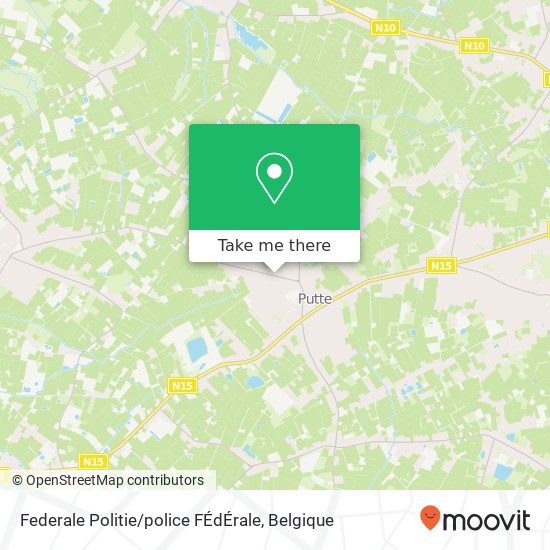 Federale Politie / police FÉdÉrale kaart