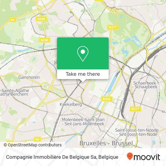 Compagnie Immobilière De Belgique Sa kaart