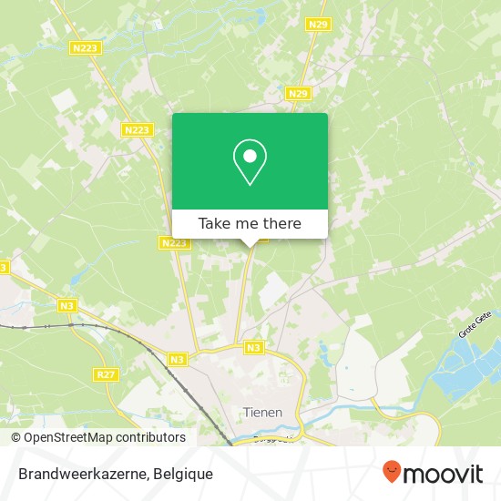 Brandweerkazerne kaart