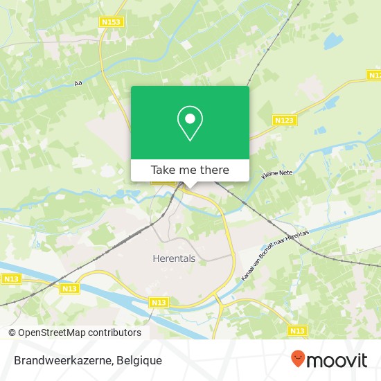 Brandweerkazerne kaart