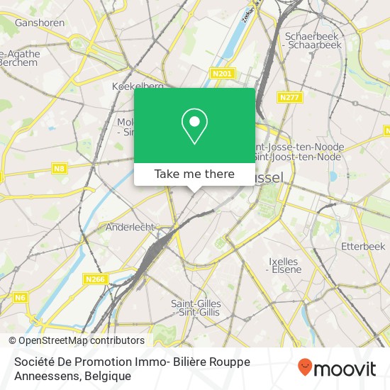 Société De Promotion Immo- Bilière Rouppe Anneessens kaart