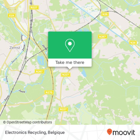 Electronics Recycling kaart