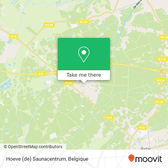 Hoeve (de) Saunacentrum kaart