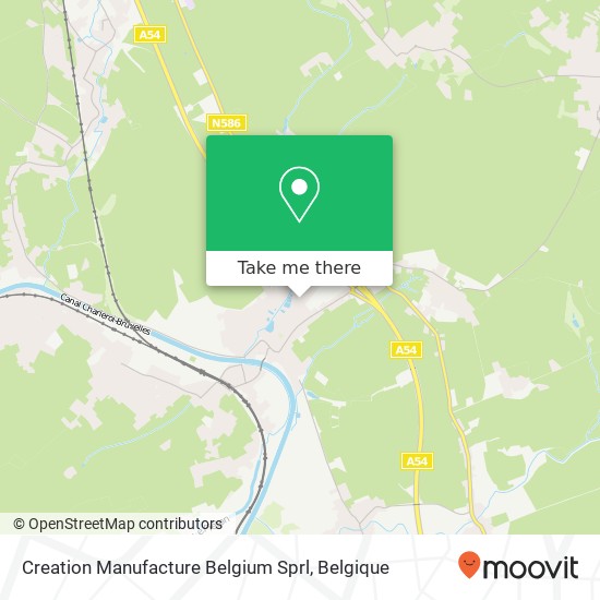 Creation Manufacture Belgium Sprl kaart