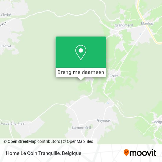 Home Le Coin Tranquille kaart