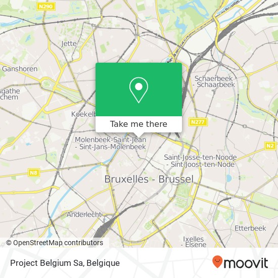 Project Belgium Sa kaart
