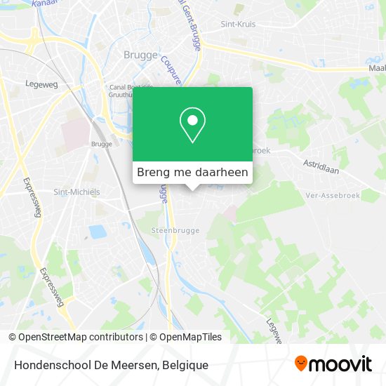 Hondenschool De Meersen kaart