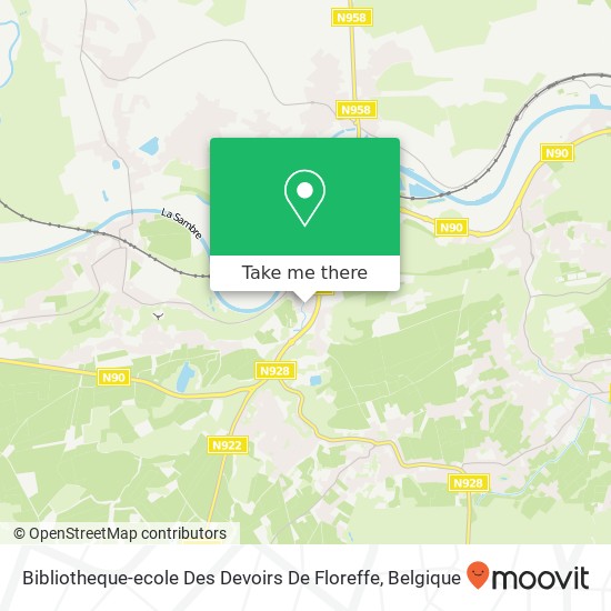 Bibliotheque-ecole Des Devoirs De Floreffe kaart