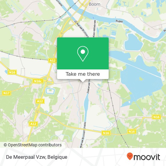 De Meerpaal Vzw kaart