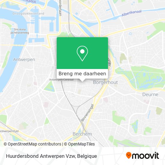 Huurdersbond Antwerpen Vzw kaart