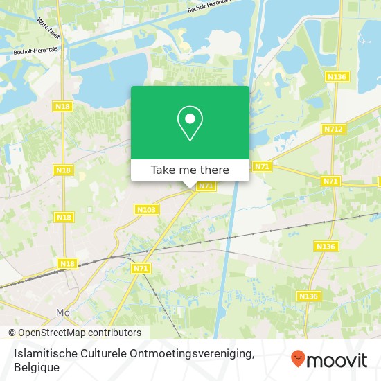 Islamitische Culturele Ontmoetingsvereniging kaart