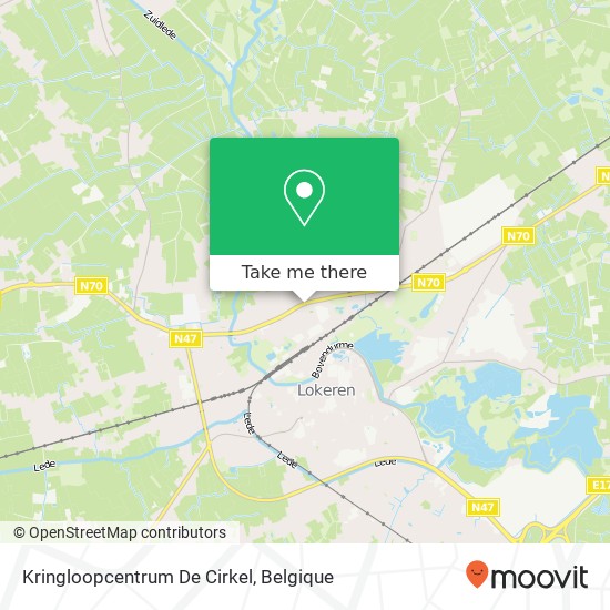 Kringloopcentrum De Cirkel kaart