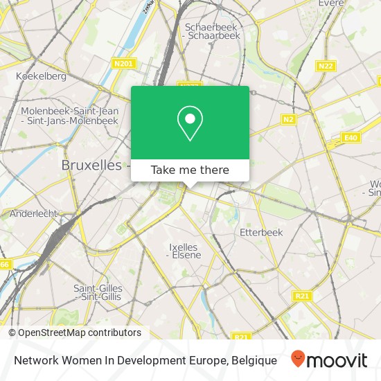 Network Women In Development Europe kaart