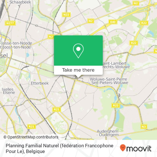 Planning Familial Naturel (fédération Francophone Pour Le) kaart