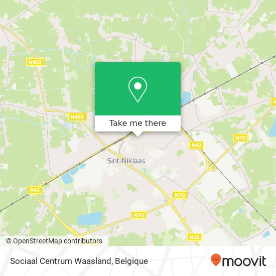 Sociaal Centrum Waasland kaart