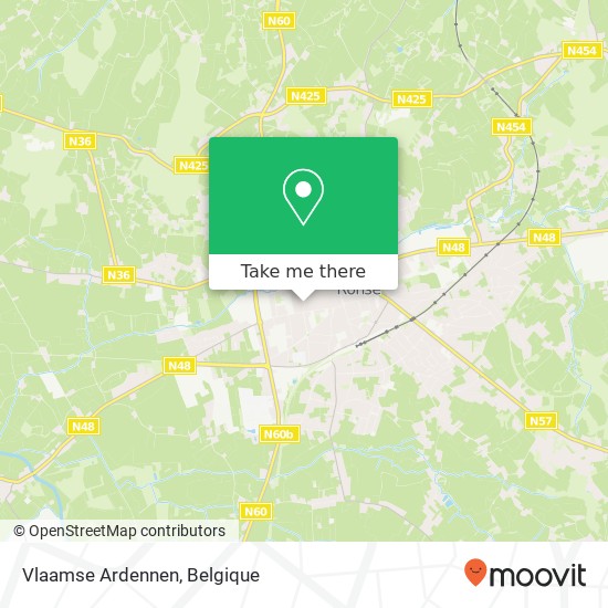 Vlaamse Ardennen kaart
