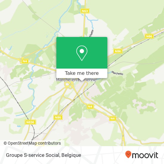 Groupe S-service Social kaart