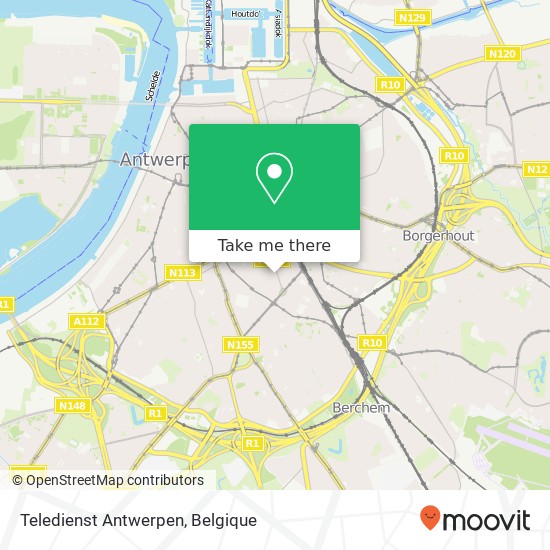 Teledienst Antwerpen kaart