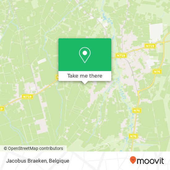 Jacobus Braeken kaart