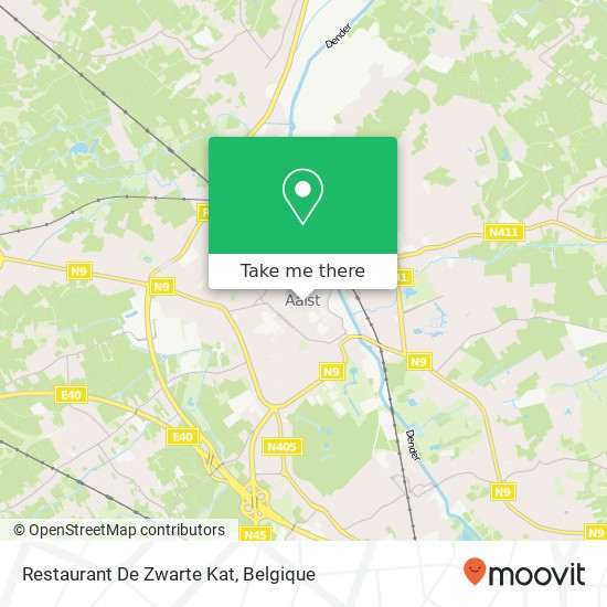 Restaurant De Zwarte Kat kaart