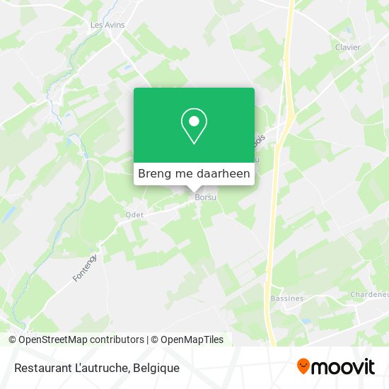 Restaurant L'autruche kaart