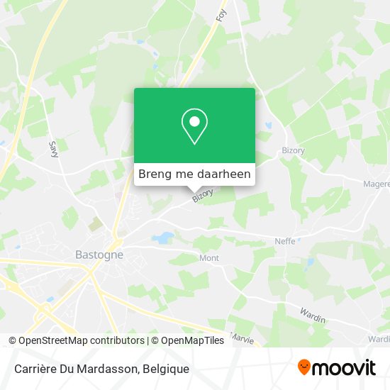 Carrière Du Mardasson kaart