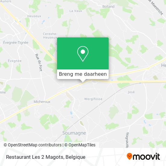Restaurant Les 2 Magots kaart