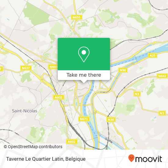 Taverne Le Quartier Latin kaart
