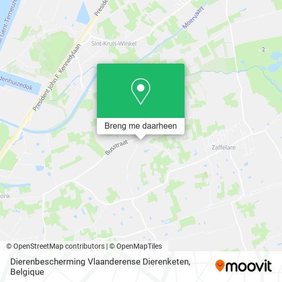 Dierenbescherming Vlaanderense Dierenketen kaart