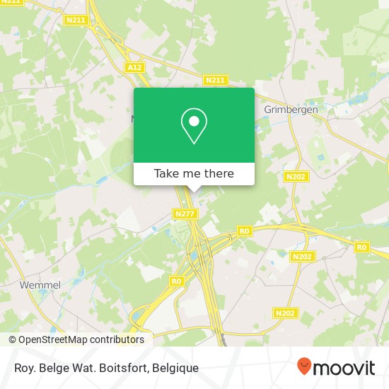 Roy. Belge Wat. Boitsfort kaart