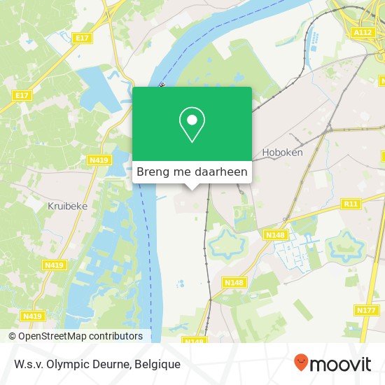 W.s.v. Olympic Deurne kaart