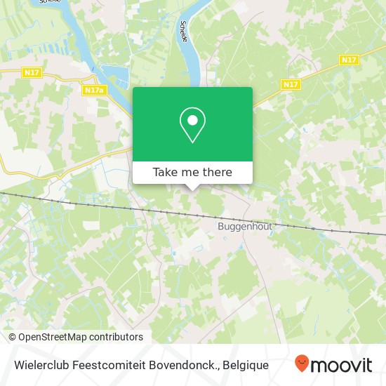 Wielerclub Feestcomiteit Bovendonck. kaart