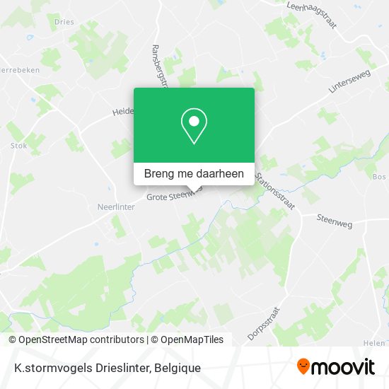 K.stormvogels Drieslinter kaart