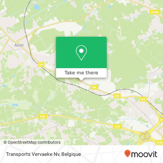 Transports Vervaeke Nv kaart