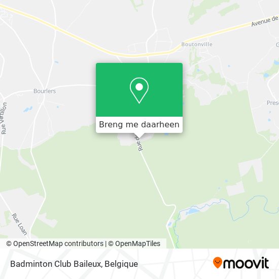 Badminton Club Baileux kaart