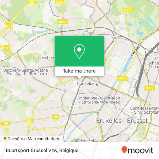 Buurtsport Brussel Vzw kaart